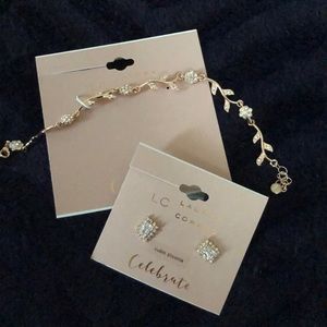 Bracket and earring set